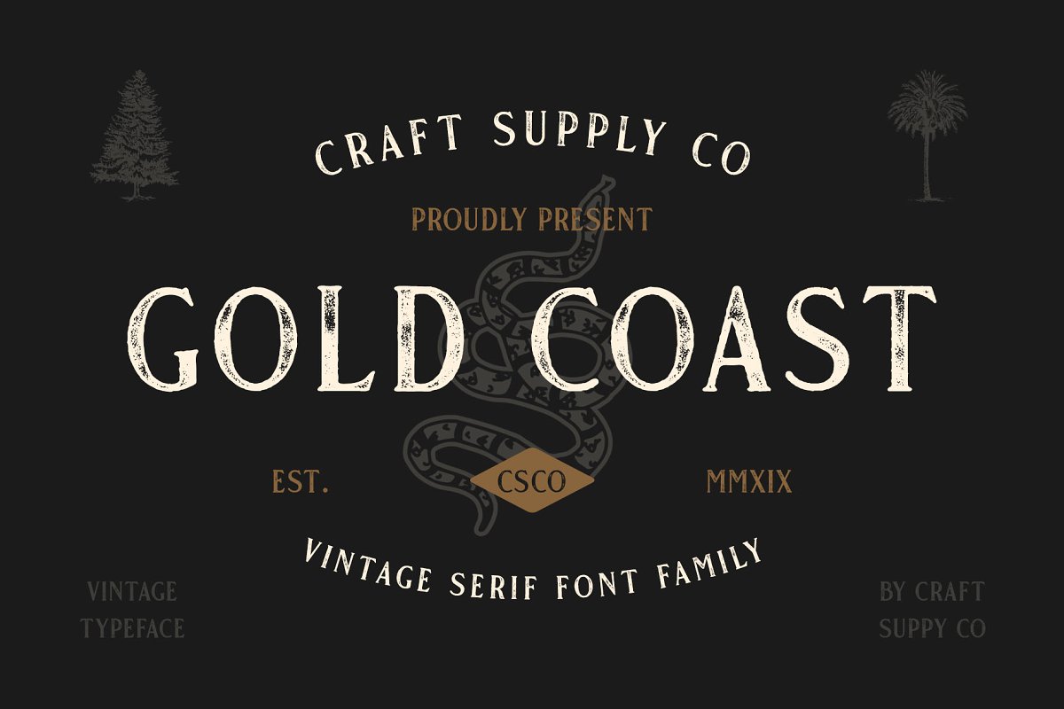 Gold Coast Font preview